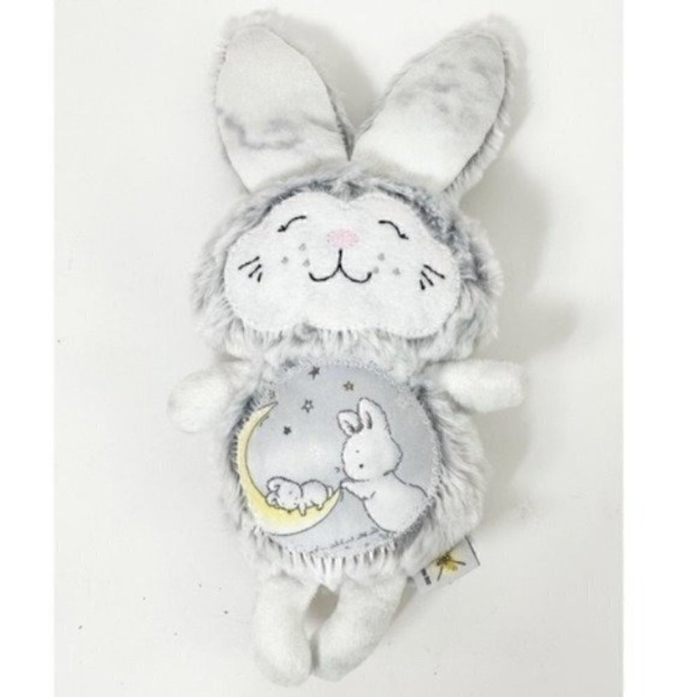Timeless Treasures Little Star Gray Bunny Moon & Mamma Bunny Plush 11โ handmade